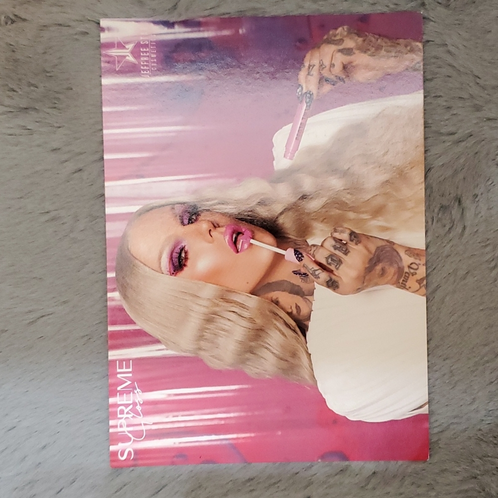 Jeffree Star Supreme gloss postcard